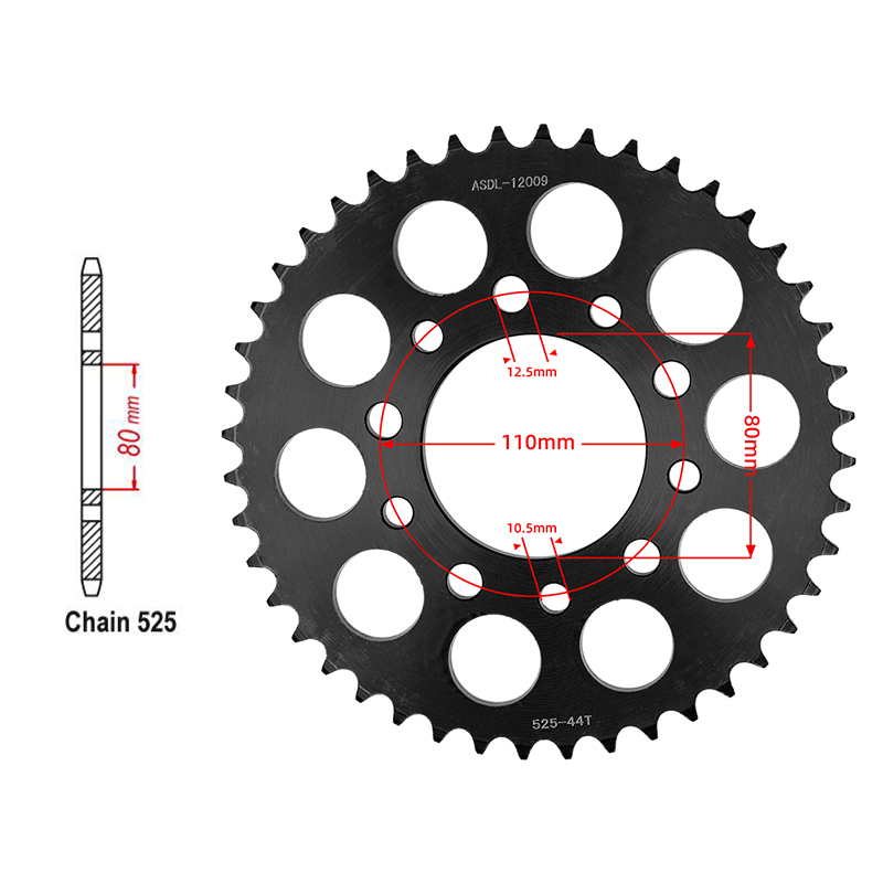 Motorcycle Gear Japan - 오토바이 525 체인 15T 프론트 44T