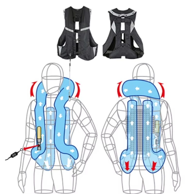 내구성 있는 나일론 레이싱 모토 스타일 오토바이 보호  - Motorcycle Gear With Airbag 리뷰 및 가격