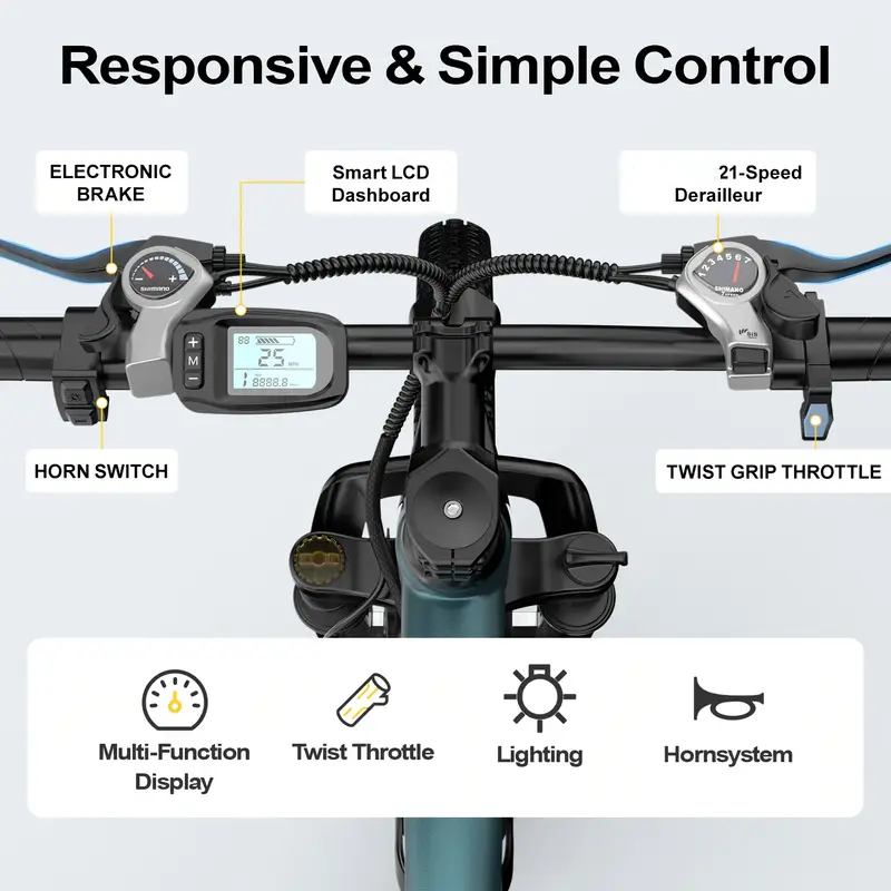 26인치 24인치 성인용 전기 산악 자전거, 1000W - Motorcycle Gear 리뷰 및 가격