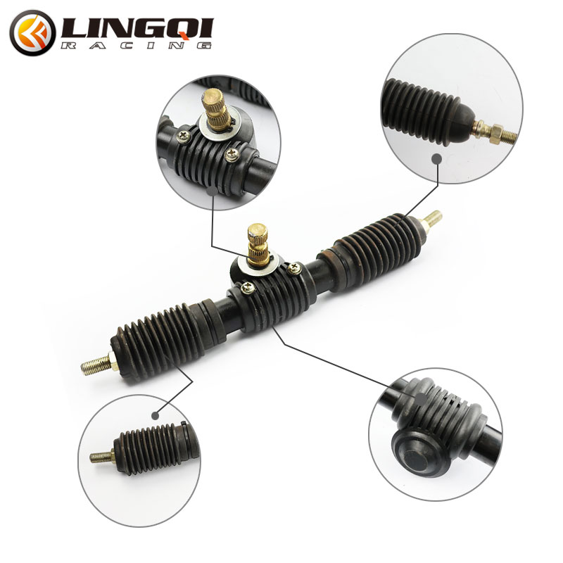LINGQI Go Kart 오토바이 스티어링 휠 랙 피 - Motorcycle Gear On Sale 리뷰 및 가격