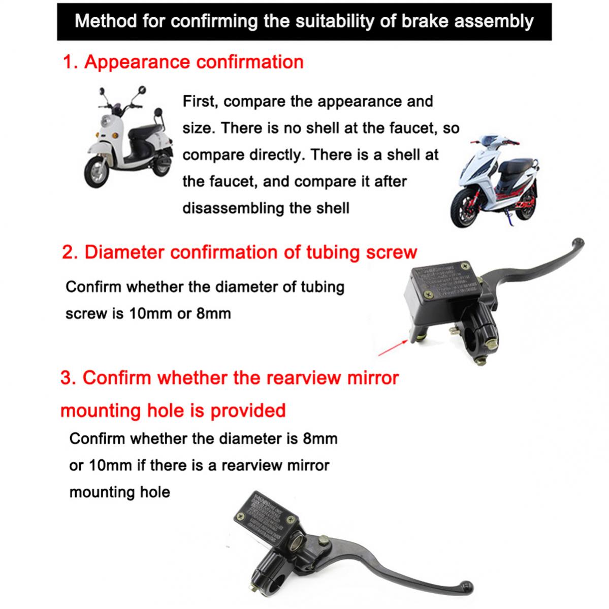 유압 브레이크 범용 오토바이 브레이크 펌프 버기 스쿠터 - Motorcycle Gear And Accessories 리뷰 및 가격